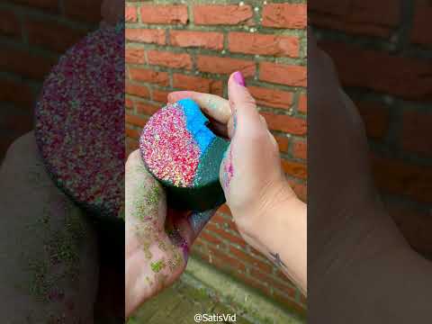 Satisfying ASMR Floral Foam Red + Blue 💦🔴🔵