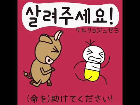 #36 「(命を)助けてください！」サルリョジュセヨ (살려주세요!)－1日ひとこと韓国語