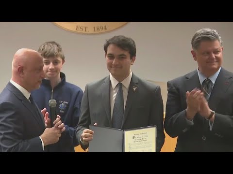 Montvale honors EMT who saved lives after school bus overturns