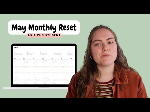 May Monthly Reset 2023 - PhD Goal Setting and Planning