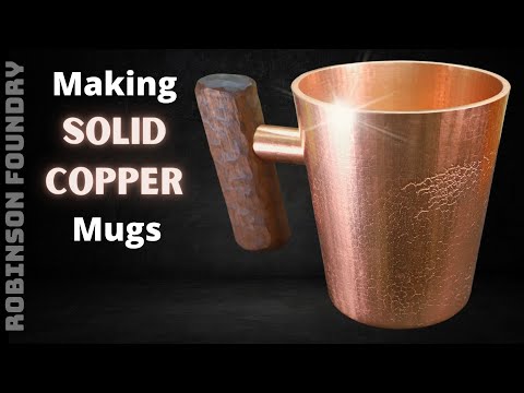 Making Solid Copper Mugs, but should you drink from them?