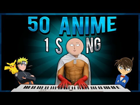 50 ANIME in 1 SONG (in 5 minutes)