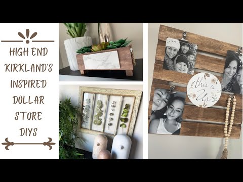 High End Kirklands Inspired Dollar Store DIYs | How to create 3 High End Decor Pieces on a budget