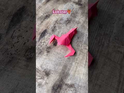 EASY ORIGAMI LOBSTER TUTORIAL STEP BY STEP | HOW TO MAKE ORIGAMI LOBSTER EASY ORIGAMI WORLD CRAFT