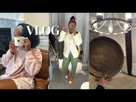 VLOG| WEEKEND VIBES... COFFEE SHOP, HOME SHOPPING, NEW DINING CURTAINS, HOMEMADE BAGELS