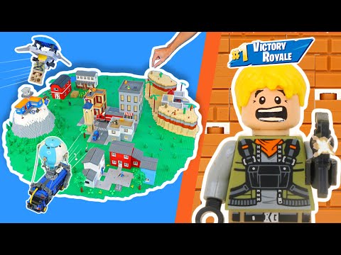 I built the FORTNITE MAP in LEGO...