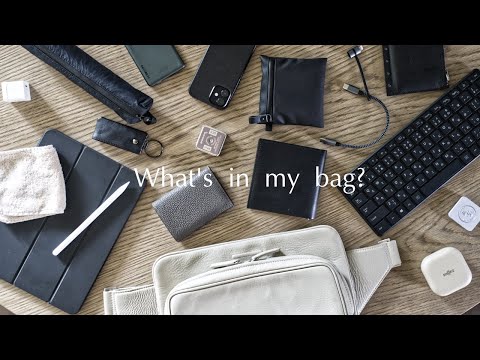 [What's in my bag] My favorite bag that I can use on weekends and at work/gadgets, wallet...