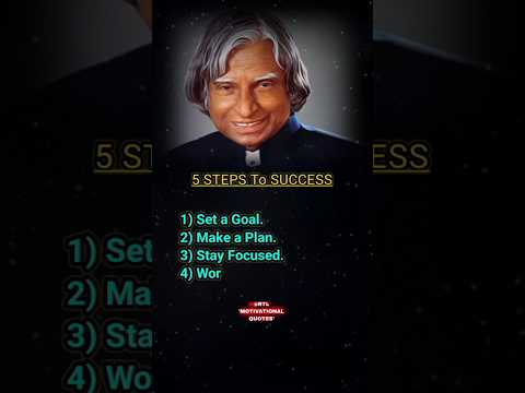 💖✨ five steps to success🏆💪 |motivational quotes of Apj Abdul kalam sir