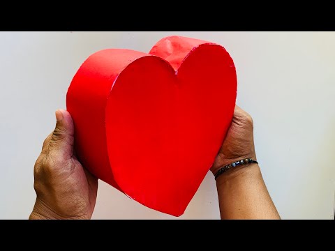 How to Make 3D Heart with Paper for Valentines Day Decoration | Paper Craft