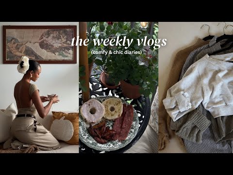 VLOG: fall closet clean out/declutter, ballet class, cozy chic sweater haul, day at the park