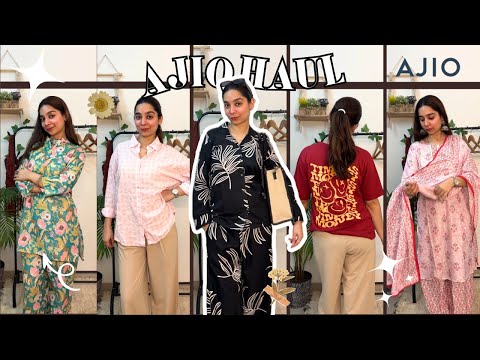 HUGE AJIO HAUL!😍Korean Pants, Co-ord sets, Kurta Set & more! || Tanisha Madhok