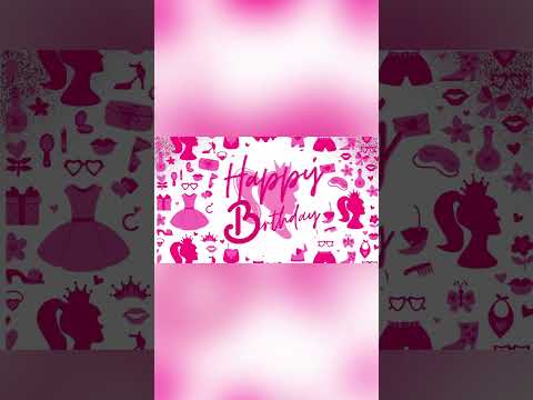 Barbie 📺 Tv screen Background #barbie #background #happybirthday #pinkbackground