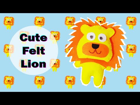 How to sew an Adorable LION using Felt | @CraftStack