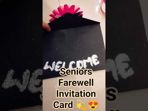 # seniors farewell invitation card # farewell party# paper card # colourful paper cards#❣️