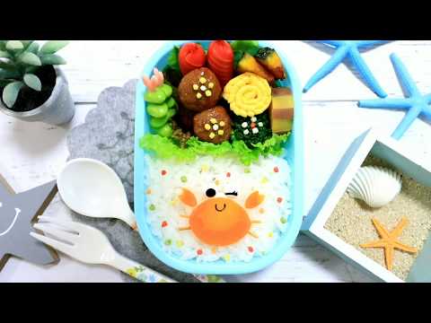 簡単！カニさん弁当 【 デコ弁 / 夏 】How to make Japanese Cute Bento of Crab