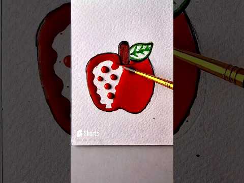 Apple Painting #satisfying #art #artvideo #viral #ashortaday #easydrawing #drawingtutorial