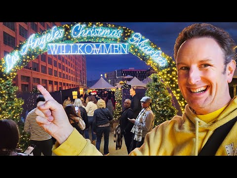 Inside the LOS ANGELES CHRISTMAS MARKET on Grand Opening Day