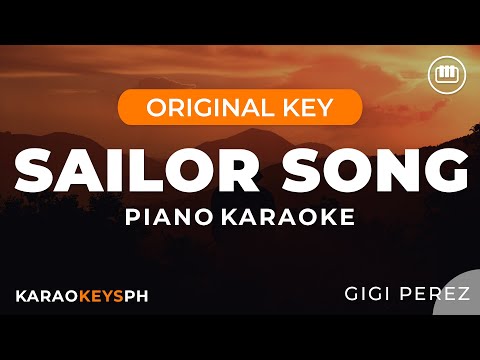 Sailor Song - Gigi Perez (Piano Karaoke)