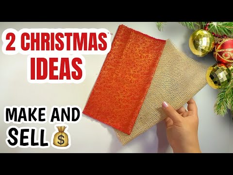 2 CHRISTMAS Sewing Projects to MAKE and SELL To make in under 10 minutes