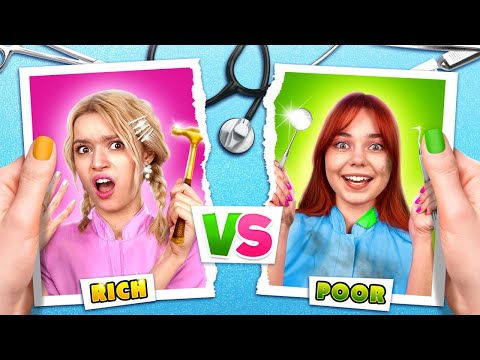 Rich Doctor vs Poor Doctor! We Became Doctors in Hospital