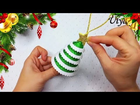 How to Make a Miniature Christmas Winter Tree 🎄 Christmas decorations