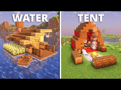 Minecraft: 3 Easy Starter Houses!