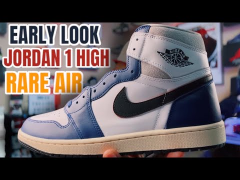 IN HAND EARLY LOOK AT THE 2025 RARE AIR JORDAN 1 HIGH OG “ DEEP ROYAL BLUE “ ( 3RD PARTY )