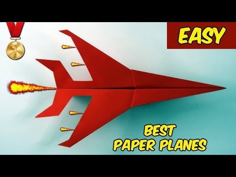 How to Make an EASY Super Sonic Paper Plane That FLIES FAR!