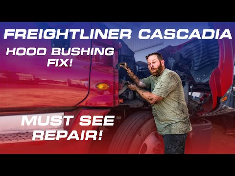 #freightlinercascadia  Hood Stopper Bushing Replacement | Step-by-Step Maintenance Guide!