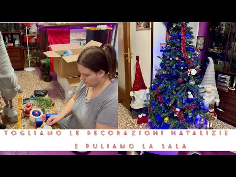 Primo video dell anno nuovo🎉Togliamo le decorazioni natalizie