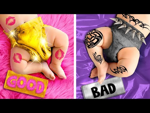 Bad Kid & Good Kid in Trouble 🫤💢 GENIUS PARENTING HACKS & FUNNY SITUATIONS