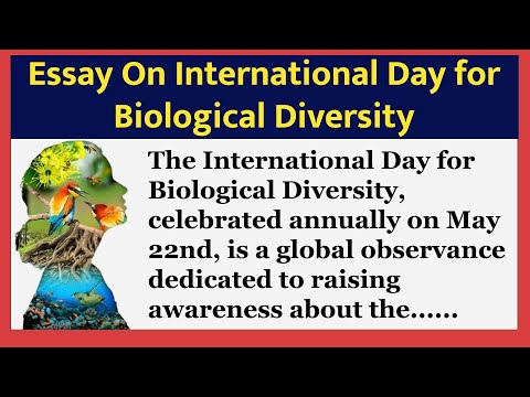 Essay On International Day for Biological Diversity | International Day of Biological Diversity 2024