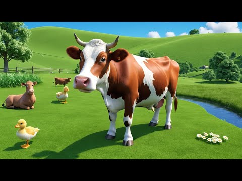 Moo Moo Brown Cow | Fun Nursery Rhyme for Kids | Sing-Along Song