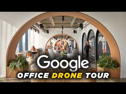 Rare GOOGLE OFFICE TOUR with DRONE