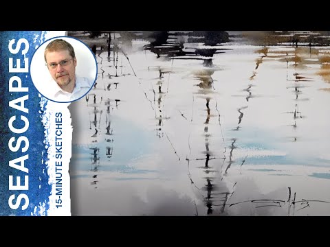 #235 Reflections (Watercolor Seascape Demo)