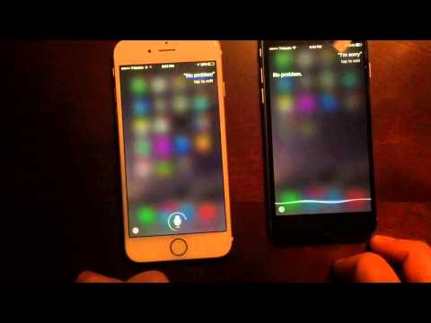 Male and female Siri talking to each other!