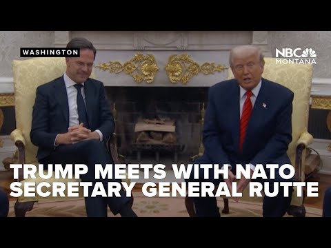 President Trump meets with NATO Secretary Rutte at the White House