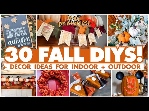 30 Fall DIYS & Decor Ideas | Dollar Tree Fall Crafts you'll want to steal for your own home!