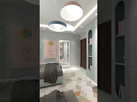 Kid's room interior decoration #interiordesign #shortvideo #shorts #kidsvideo