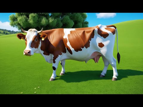 Moo Moo Brown Cow Rhyme Song | Popular Nursery Rhyme & Lyrics for Kids | Educational Kids Songs