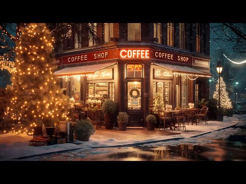 Smooth Christmas Jazz Music 🎄 Quiet and Comfortable Christmas Jazz Music, Christmas Cafe Ambience