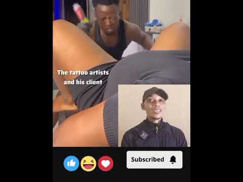 The tattoo artists and his client #trending #viralvideo #youtubeshorts