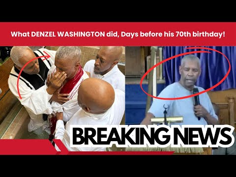 What Denzel Washington did, Days before his 70th birthday! Rare in Hollywood News.