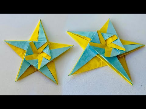 Beautiful and Easy 3D Star Snowflakes for Christmas Decoration | Paper Craft