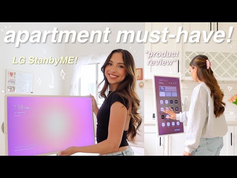 An Apartment Must-Have: the LG StanbyME! ⭐️ *Movable Screen Product Review*