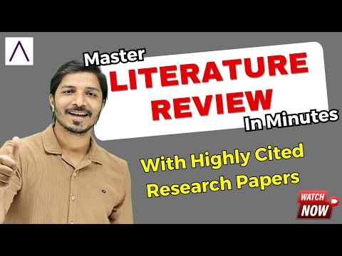 Master Literature Review in Minutes II Search Highly Cited Research Papers II Legendary AI Tool