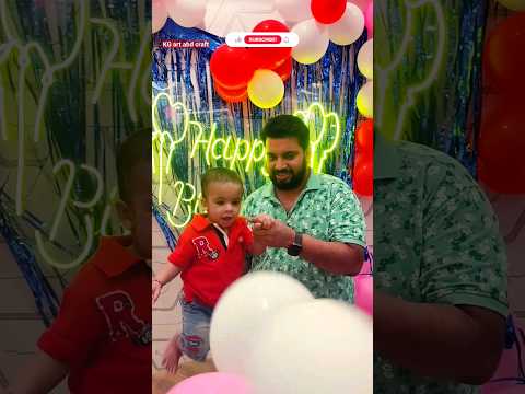 Cute baby  playing and fearing with ballon at birthay party #cute #cutebaby #cuteness@KGartandcraft