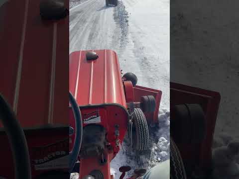 Economy Jim dandy pushing snow #antiquefinds #commercialmower #antiques #snow #antiquetractorlife