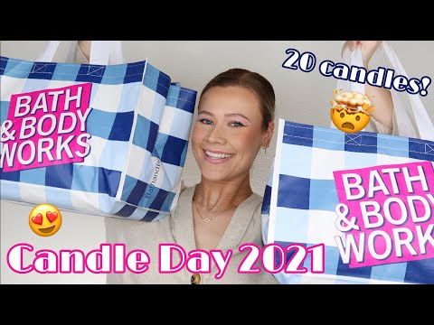 An EPIC Bath & Body Works Candle Day Haul 2021!! 😍 I bought 20 cause I'm addicted, it's fine.