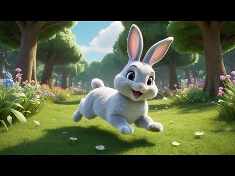 Five Little Bunnies Jumping on the Ground | Fun Nursery Rhyme for Kids | Sing-Along Song